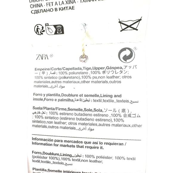 Zara Women’s Flat Split Real Suede Lace Up Loafers Shoes In Black Sz 36/6 US - Picture 14 of 14